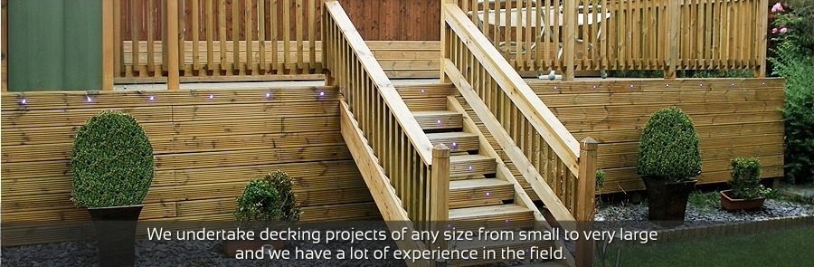 Bespoke timber decking project by Willow Landscapes in Sheffield