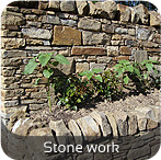 Stone walling in Sheffield