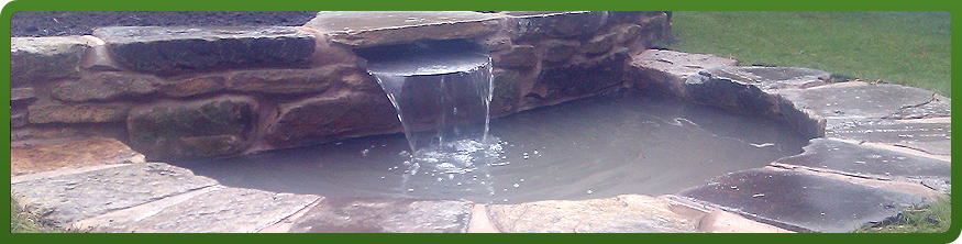 Contemporary stainless steel water feature, Walkley, Sheffield